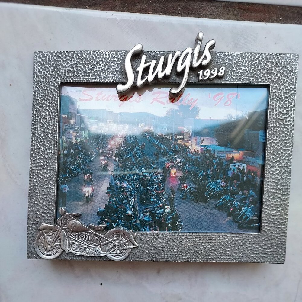 Sturgis metal photo frame